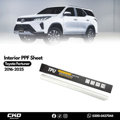 Interior PPF Sheet For Toyota Fortuner 2016-2025