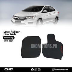 Latex Rubber Floor Mats for Honda City 2022–2025