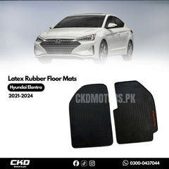 Latex Rubber Floor Mats For Hyundai Elantra 2021-2024
