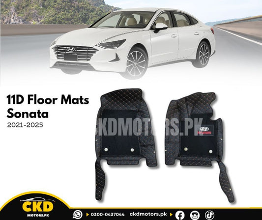 11D Floor Mats For Hyundai Sonata 2021–2025