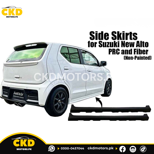 Side Skirts (Non-Painted) for Suzuki New Alto 2014 2025