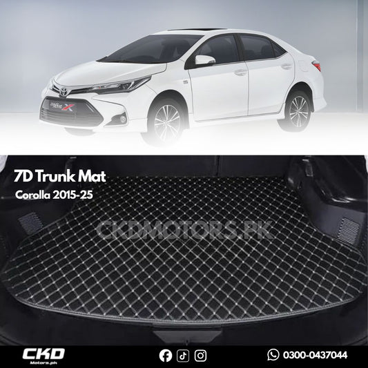 7D Trunk Mat  For Toyota Corolla 2015-2025