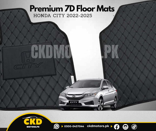Premium 7D Floor Mats for Honda city 2021-2025
