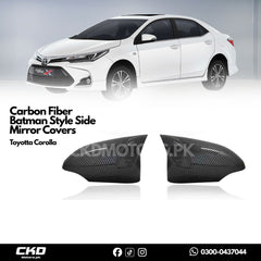 Toyota Corolla 2015-2024 Carbon Fiber Batman Style Side Mirror Covers