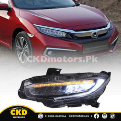 Honda Civic LED Head Light Facelift Style