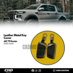 Leather Metal Key Cover For Jac T9 Hunter 2024-2025