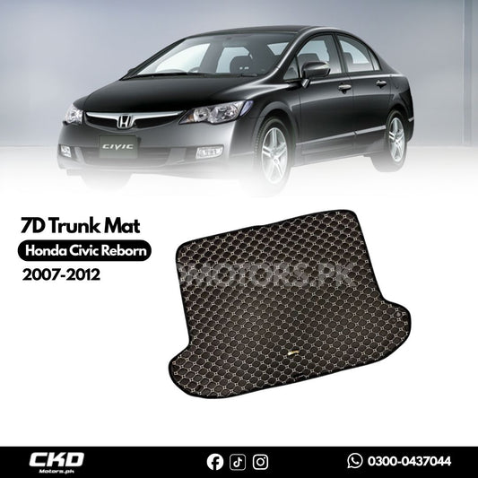 7D Trunk Mat  For Honda Civic Reborn 2007-2012