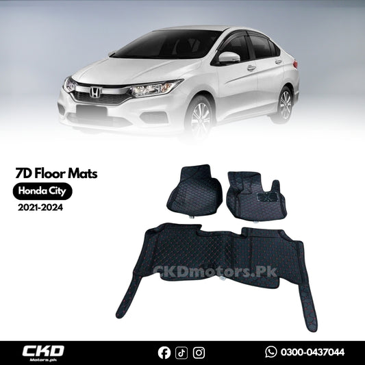 Honda City 2021-24 7D Floor Mats