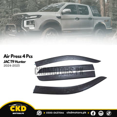TXR Air Press 4 Pcs with Chrome Sun Visor  For JAC T9 Hunter 2024–2026