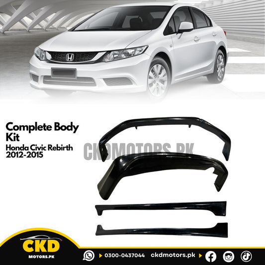 Complete Body Kit (Front and Back and Side Skirts) China Plastic for Honda Civic Rebirth 2012-2015