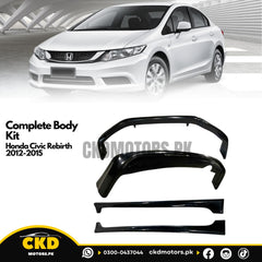 Complete Body Kit (Front and Back and Side Skirts) China Plastic for Honda Civic Rebirth 2012-2015