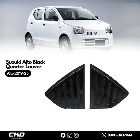 Suzuki Alto Black Quarter Louver For 2019-2025