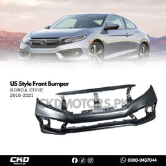 Honda Civic X 2016-2021 US Style Front Bumper