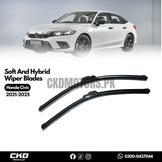Soft and Hybird Car Wiper Blades For Honda Civic 2021-2025