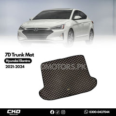 7D Trunk Mat For  Hyundai Elantra 2021-2024