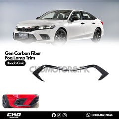 Honda Civic 2022-24 11 Gen Carbon Fiber Fog Lamp Trim