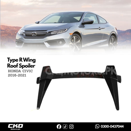 Honda Civic X Type R Wing Roof Spoiler | 2016-2021