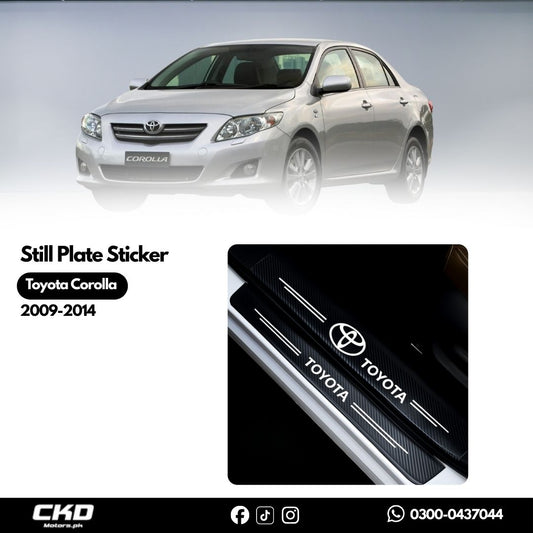 Sill Plate Sticker for Toyota Corolla 2009–2014