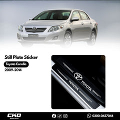 Sill Plate Sticker for Toyota Corolla 2009–2014
