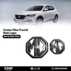 MG HS 2021-24 Carbon Fiber Front & Back Logos