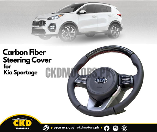 Kia Sportage 2020-2024 Carbon Fiber Steering Cover
