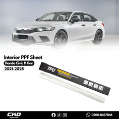 Interior PPF Sheet For Honda Civic 11 Gen 2021-2025