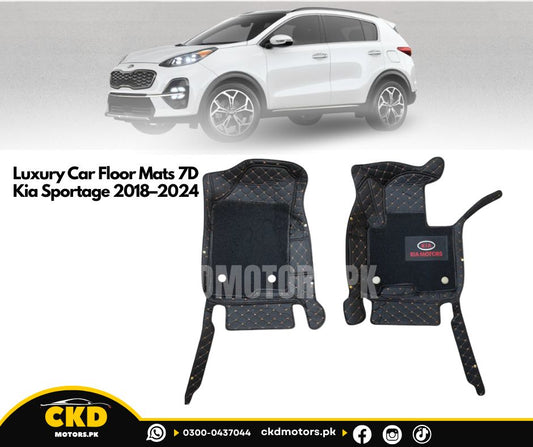 11D Luxury Car Floor Mats for Kia Sportage (2018–2024)