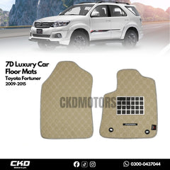 7D Luxury Car Floor Mat For Toyota Fortuner 2012-2015