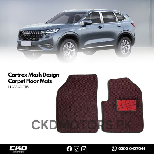 Cartrex Mash Design Carpet Floor Mats for Haval H6 – Premium Protection and Style