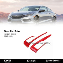 Honda Civic X Gear Red Trim | 2016-21