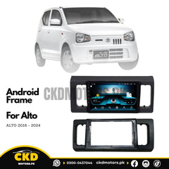 Suzuki Alto 2014–2024 9" Android Frame – Matte Black