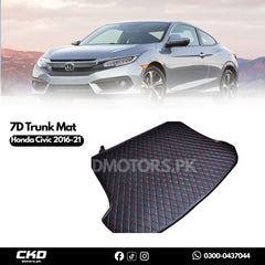 7D Trunk Mat For  honda Civic 2016-2021