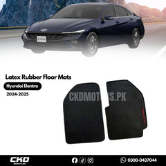 Latex Rubber Car Floor Mats For Hyundai Elantra 2024-2025