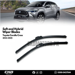 Soft and Hybrid Car Wiper Blades for Toyota Cross 2023-2025
