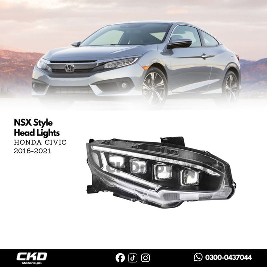 Honda Civic X NSX Style Head Lights | 2016-21