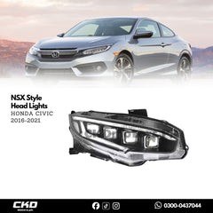 Honda Civic X NSX Style Head Lights | 2016-21
