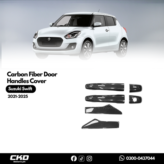 Suzuki Swift Carbon Fiber Door Handles Cover for 2022-2025