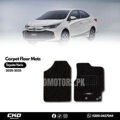Premium Carpet Car Floor Mats for Toyota Yaris 2020-2025