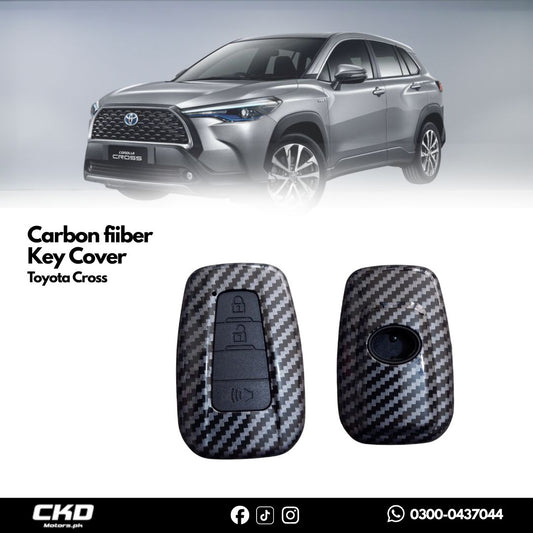 Carbon Fiber Key Cover for Toyota Cross 2022-2025