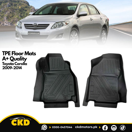 High Quality TPE Floor Mats  For  Corolla 2009–2014