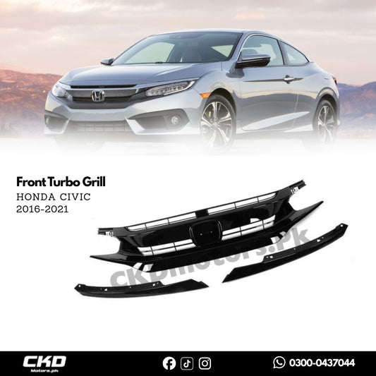 Honda Civic X 2016-2021 Front Turbo Grill