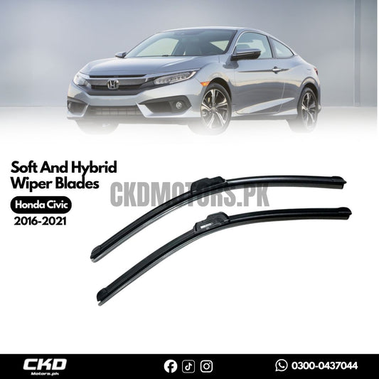 Soft and Hybrid Wiper Blades For Honda Civic 2016-2021