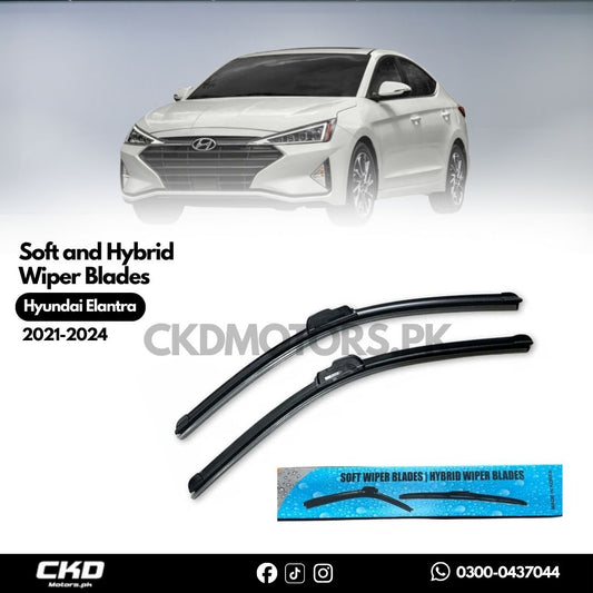 Soft and Hybrid Car Wiper Blades for Hyundai Elantra 2021-2024