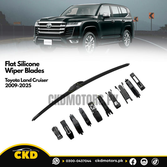 Flat Silicone Wiper Blades For Toyota Land Cruiser 2009-2025