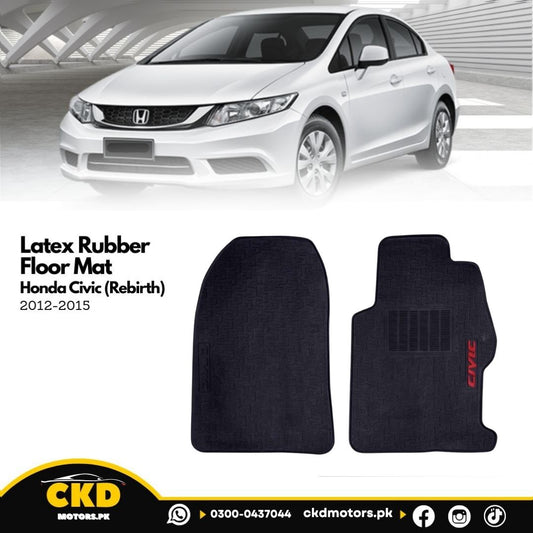 Latex Rubber Floor Mat For Honda Civic Rebirth 2012-2015