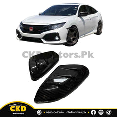 Honda Civic X Carbon Fiber Mugen Style Side Mirror Covers