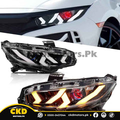 Honda Civic X Lamborghini Style Head Light | 2016-21