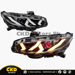 Honda Civic X Lamborghini Style Head Light | 2016-21