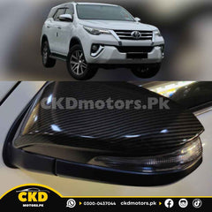 Toyota Fortuner 2017-2024 Carbon Fiber Side Mirrors Covers