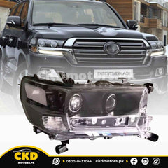 Toyota Land Cruiser Head Lights Smoke Black | 2016-21